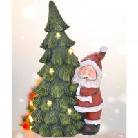 Estatueta Natalina Papai Noel árvore Natal Leds Luzes 47cm - 3