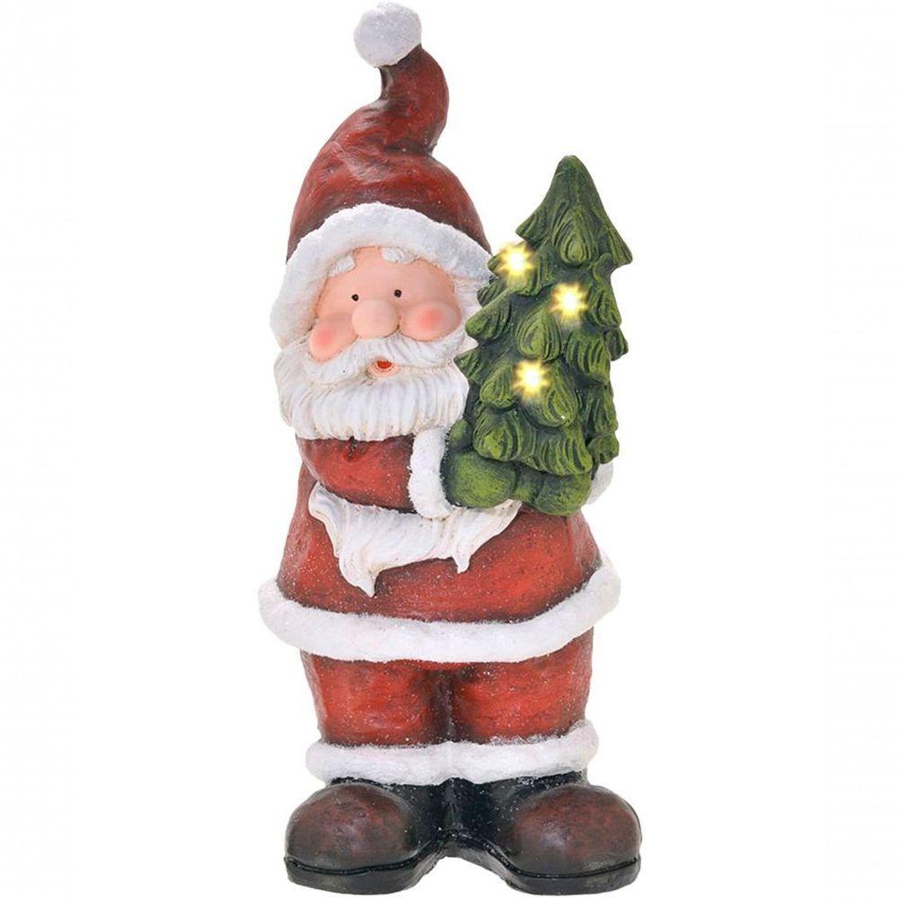 Estatueta Natalina Papai Noel árvore De Natal Led Luz 45cm - 1