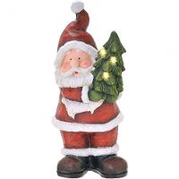 Estatueta Natalina Papai Noel árvore De Natal Led Luz 45cm - 1