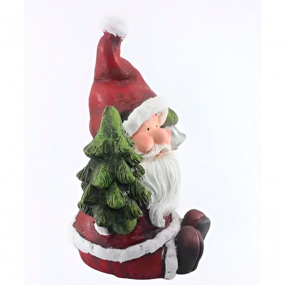 Estatueta Natalina Papai Noel árvore Sino Leds Luzes 39cm - 3