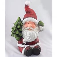 Estatueta Natalina Papai Noel árvore Sino Leds Luzes 39cm - 5