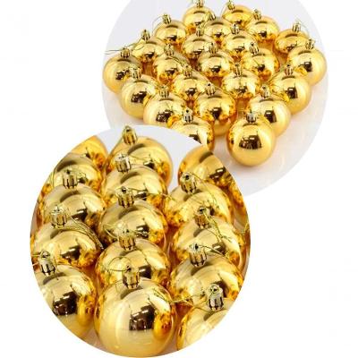 Kit 24 Bolas De Natal Dourada árvore De Natal Enfeite De 6cm