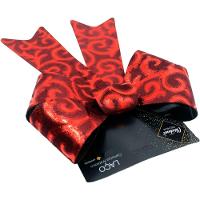 Kit 2 Laço Vermelho Em Camurça Brilhante Enfeite Natal 32cm - 1