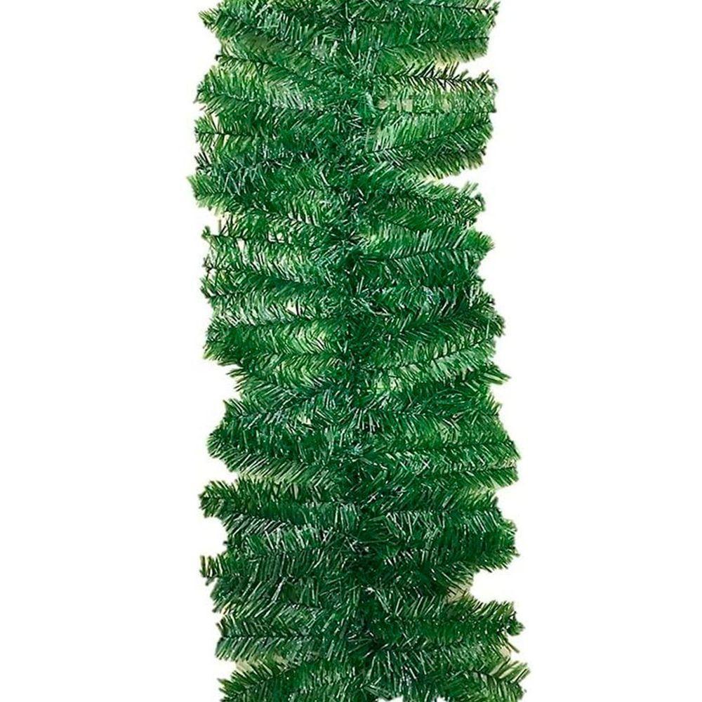Festão Aramado Verde Decoração Natal Com 200 Galhos 2 Metros - 1