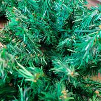 Festão Aramado Verde Decoração Natal Com 200 Galhos 2 Metros - 5