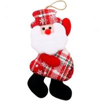 Kit 24 Pendente Natalino Boneco De Neve Rena Papai Noel 18cm