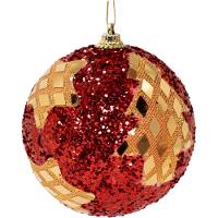 Kit 2 Bolas Natalina Estrela árvore De Natal Artesanal 80mm