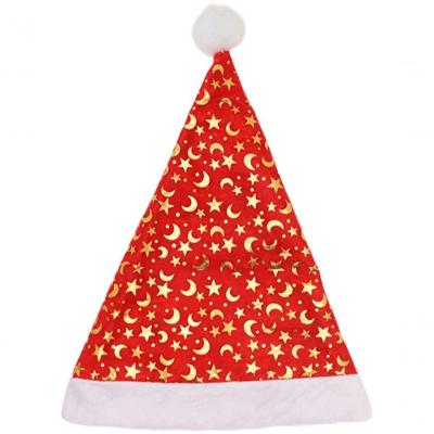 Kit 2 Gorro Touca Papai Noel Enfeite Natal Estrelas E Luas