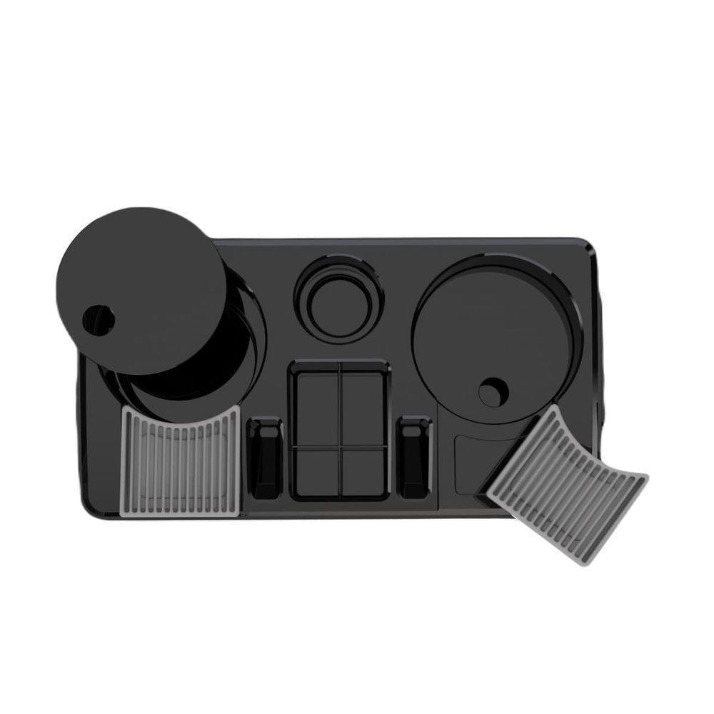 Bandeja Organizadora Portátil Preta Servi Ii Chá Café Leite - 2