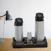 Bandeja Organizadora Portátil Preta Servi Ii Chá Café Leite - 3