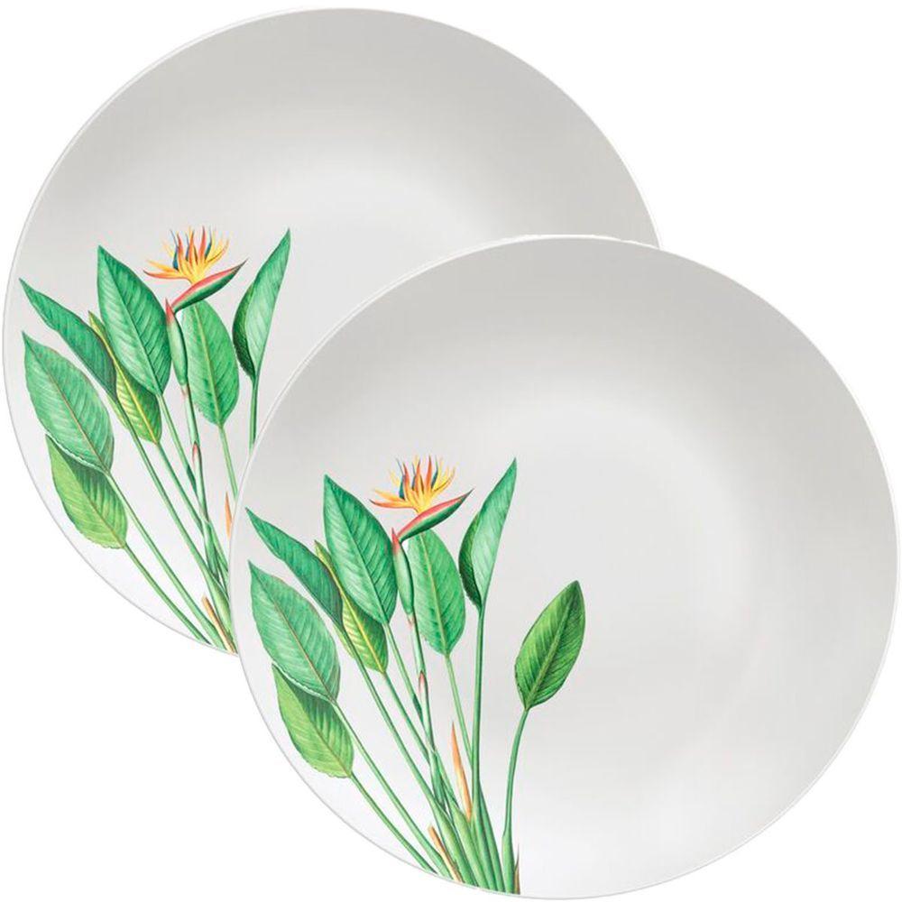 Kit Jogo De Prato Raso Jantar 2 Pessoas 2pçs Graziela 25cm - 1
