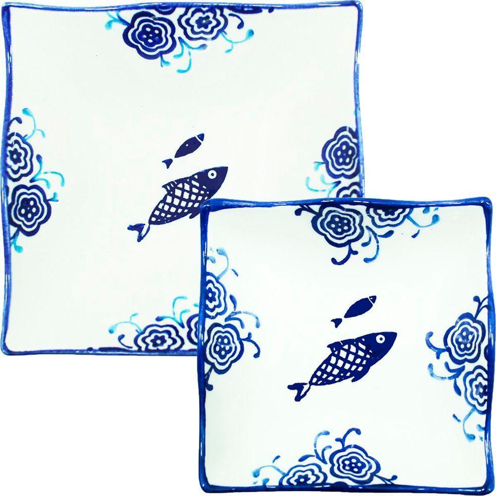 Kit 16 Tigelas Bowl Pequena 100ml Grande 250ml Peixe Oceano - 1