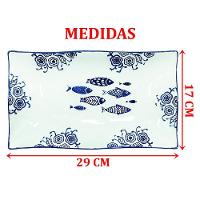 Kit 10 Petisqueiras Bowl Grande Travessa Peixe Oceano 550ml - 2