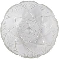 Kit 6 Saladeira Redonda Bowl Vidro Transparente 23,5cm 2,5l