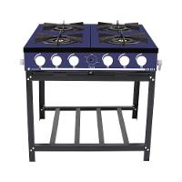 Fogão A Gás Bravo Multicores 4 Bocas Br4b - Venâncio Azul Azul - 1