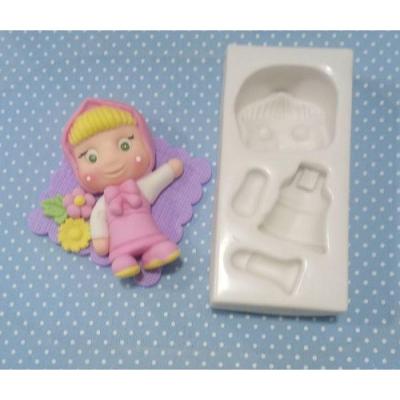 Molde Silicone Masha Corpo e Rosto