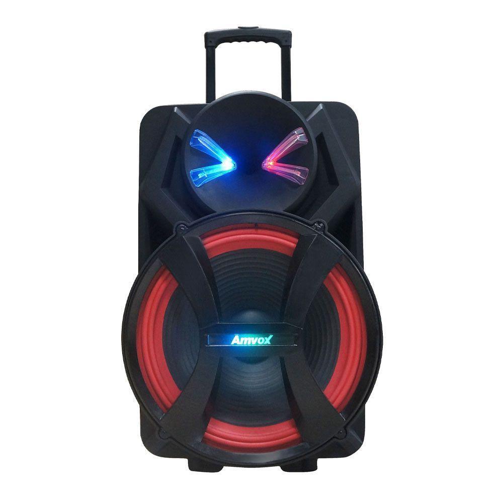 Caixa de Som Amplificada Amvox Aca-1100w Rms Dezoitão Preto Bivolt - 2