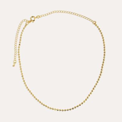 Colar Bolinhas Delicadas Folheado Em Ouro 18k