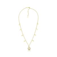 Colar Macadâmia Com Medalhinhas Revestido Em Ouro - 7