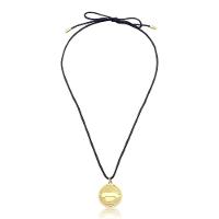 Cordão De Algodão Com Pingente Suinocultura Revestido Em Ouro - 1