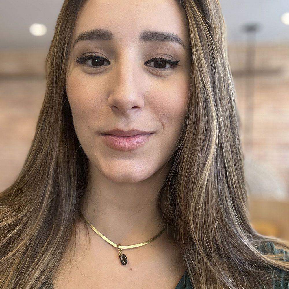 Choker Fita Diamantada Com Grão De Café Revestida Em Ouro - 4