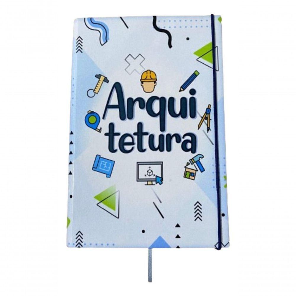 Caderno Sketchbook Grande Capa Profissões 21x14cm Arquitetura Miolo Sem Pauta Para Desenhar - 3