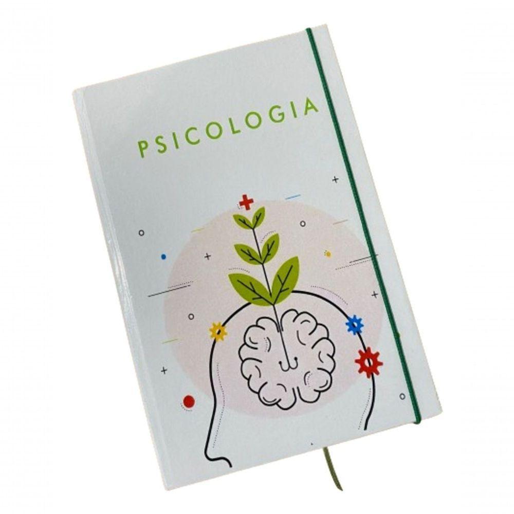 Caderno Sketchbook Grande Capa Profissões 21x14cm Psicologia Miolo Com Pauta Para Escrever - 1