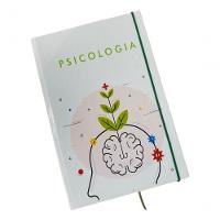 Caderno Sketchbook Grande Capa Profissões 21x14cm Psicologia Miolo Com Pauta Para Escrever - 1