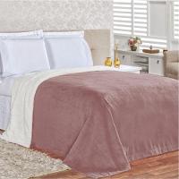 Edredom Cobertor Coberta Manta Casa Show King - Rosê - 1