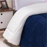 Edredom Coberdrom Fenix King Sherpa E Manta - Royal - 2