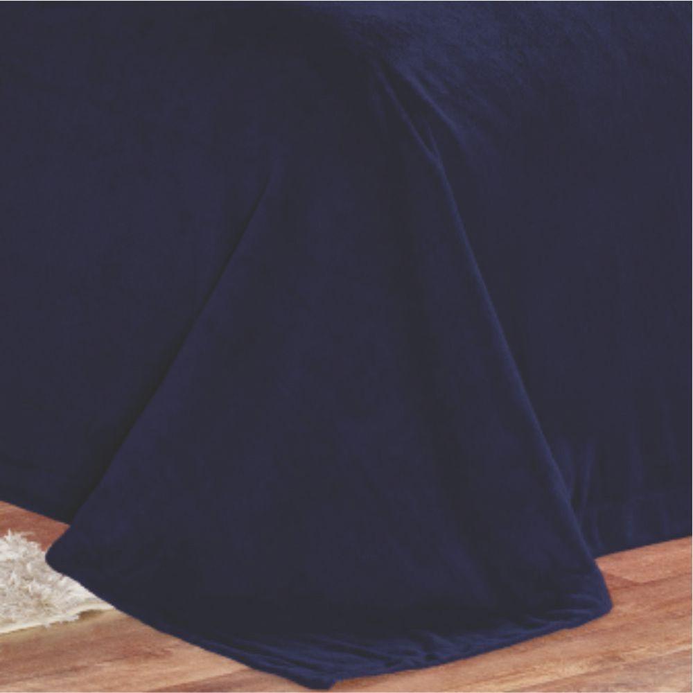 Edredom Cobertor Coberta Manta Casa Show Queem - Azul Marinho - 2