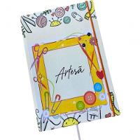 Caderno Sketchbook Grande Capa Profissões Artesã 21x14cm Miolo Sem Pauta Para Desenhar - 1