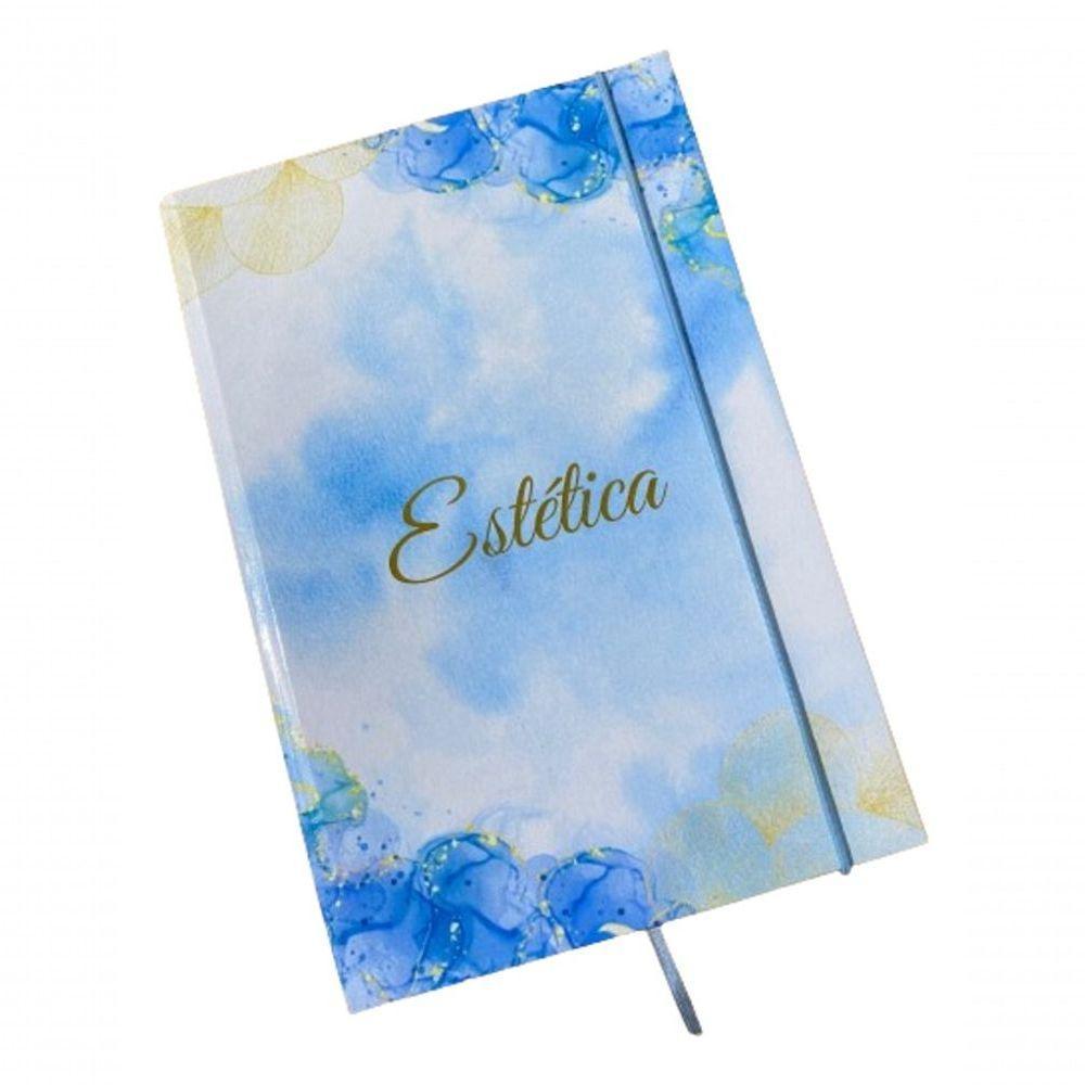 Caderno Sketchbook Grande Capa Profissões Estética 21x14cm Miolo Sem Pauta Para Desenhar - 1