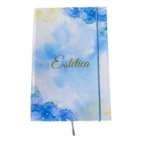 Caderno Sketchbook Grande Capa Profissões Estética 21x14cm Miolo Sem Pauta Para Desenhar - 3