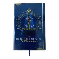 Caderno Sketchbook Grande Capa Religião Nossa Sra Rogai Por Nós 21x14cm Miolo Com Pauta Para Escrever - 3