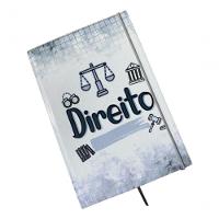 Caderno Sketchbook Grande Capa Profissões Direito 21x14cm Miolo Com Pauta Para Escrever - 3