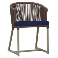 Cadeira De Jantar Noronha Alumínio Fendi E10 Trama Original Marrom - 1