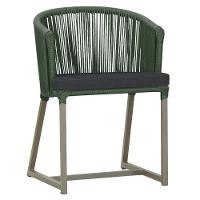 Cadeira De Jantar Noronha Alumínio Fendi E11 Trama Original Verde - 1