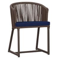 Cadeira De Jantar Noronha Alumínio Marrom E10 Trama Original Marrom - 1