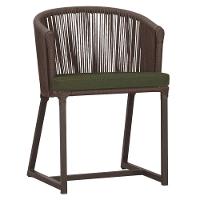 Cadeira De Jantar Noronha Alumínio Marrom E13 Trama Original Marrom - 1