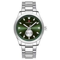 Relógio Masculino De Quartzo Esportivo Com Cronógrafo Em Aço Inoxidavel Impermeavel Verde - 1