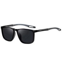 Óculos Esportivos Para Homens E Mulheres Confortáveis E Leves Polarizados Proteção Uv400 Preto Cinza - 1