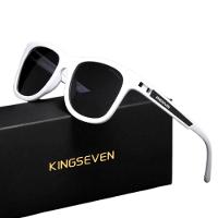 Óculos De Sol Casual Polarizado Proteção Uv400 Esportivo Retangular Unissex Branco - 1