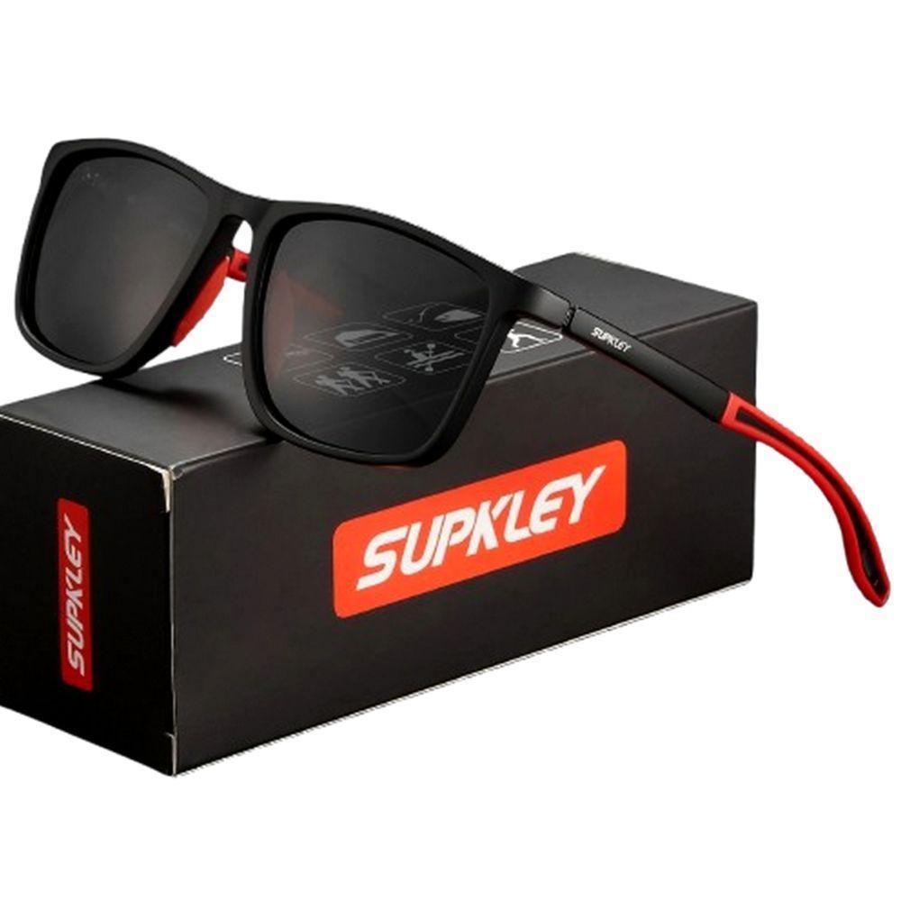 Óculos Esportivos Para Homens E Mulheres Confortáveis E Leves Polarizados Proteção Uv400 Vermelho - 2