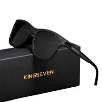 Óculos De Sol Casual Polarizado Proteção Uv400 Esportivo Retangular Unissex Grafite Preto - 1