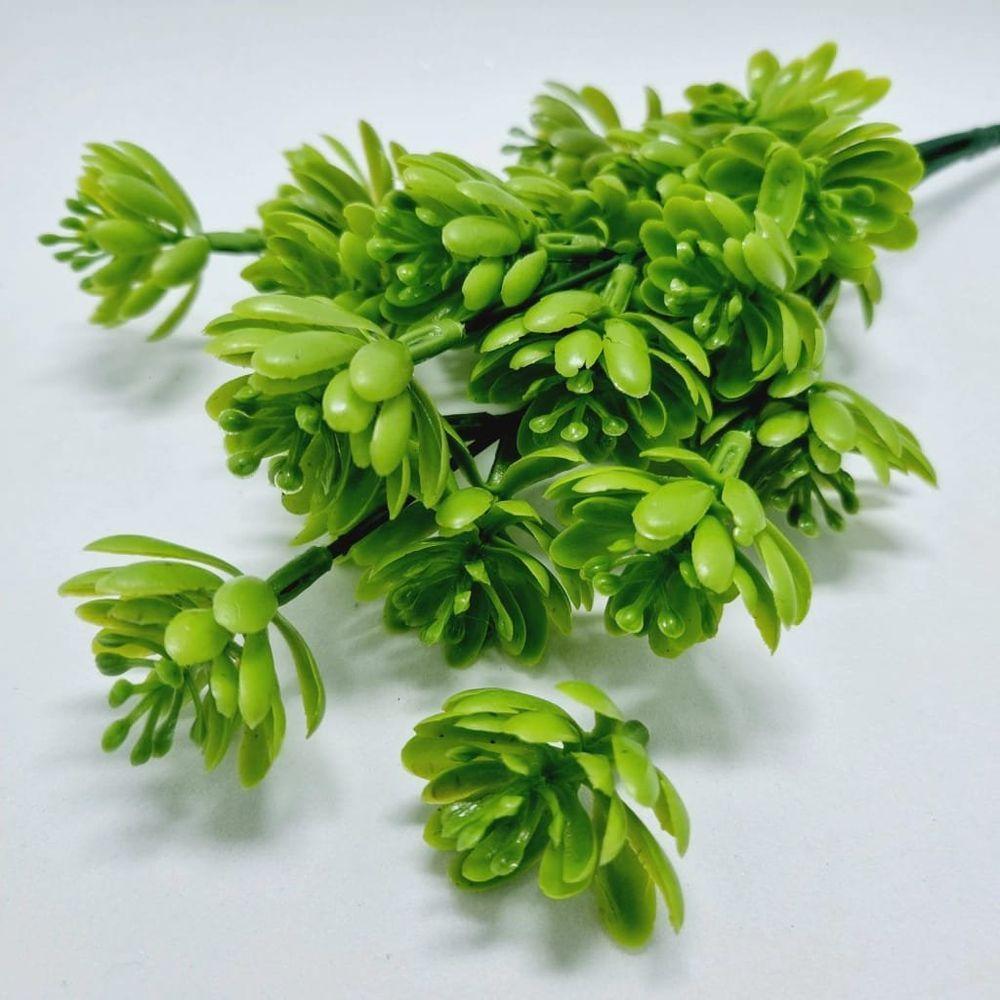 Kit 8 Planta Artificial Broto Suculenta Arranjo Flor 30cm - 5