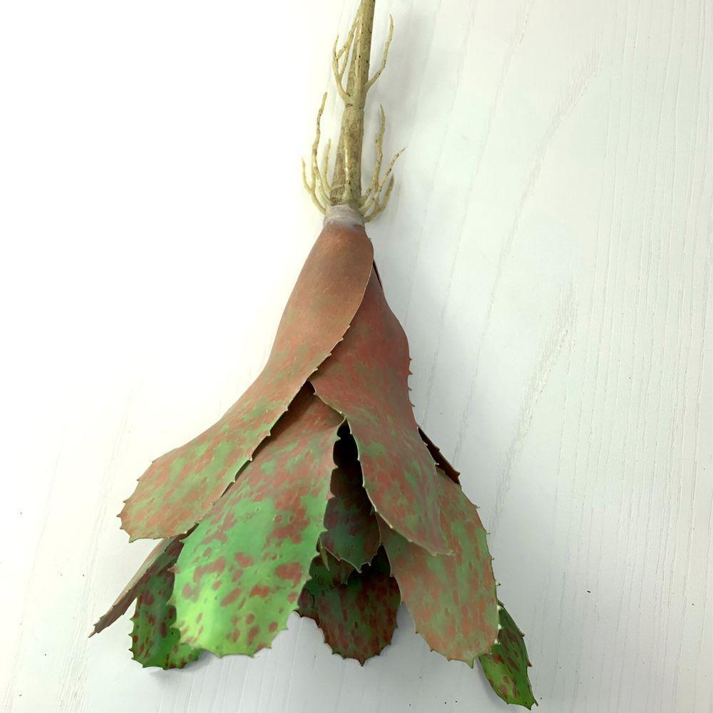 Kit 10 Pçs Bromélia Planta Artificial Elegante 8 Folhas 21cm - 5