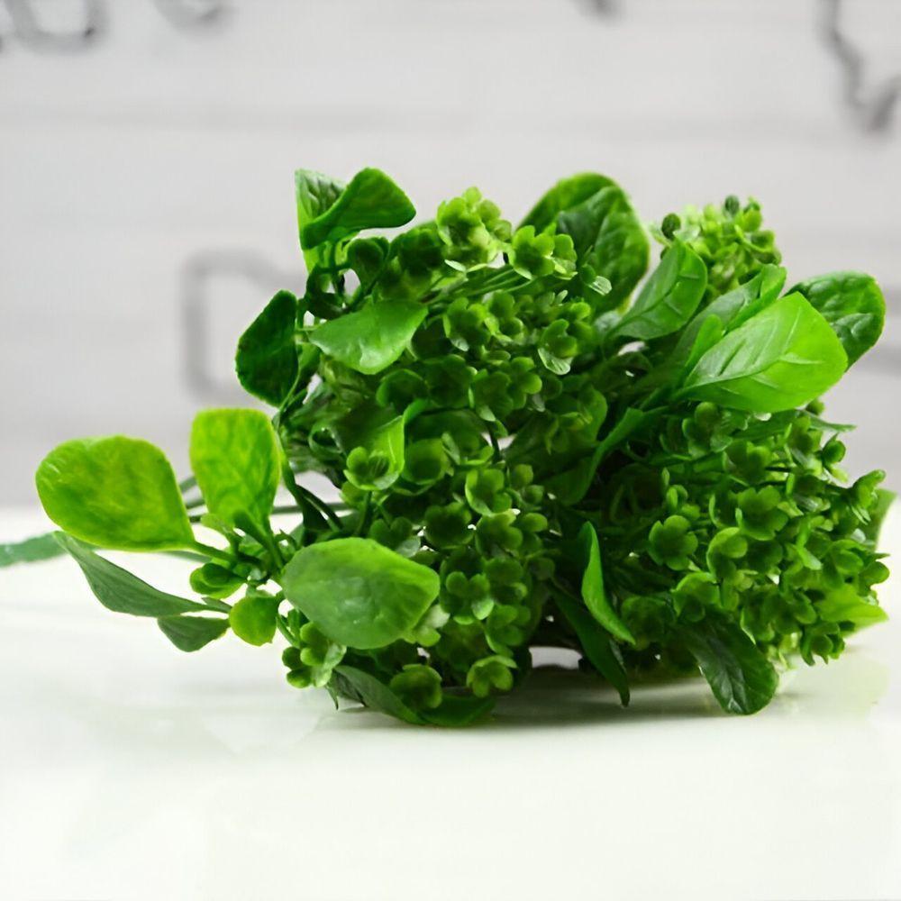 Kit 4 Plantas Kalanchoe Artificial Flores Verde Jardim 30cm - 2