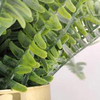 4 Ramos Samambaia Flor Planta Artificial Com 35 Folhas 40cm