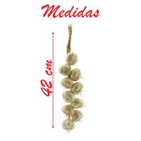 Kit 6 Tranças De Alho Artificial Decoração Artesanal 42cm - 3